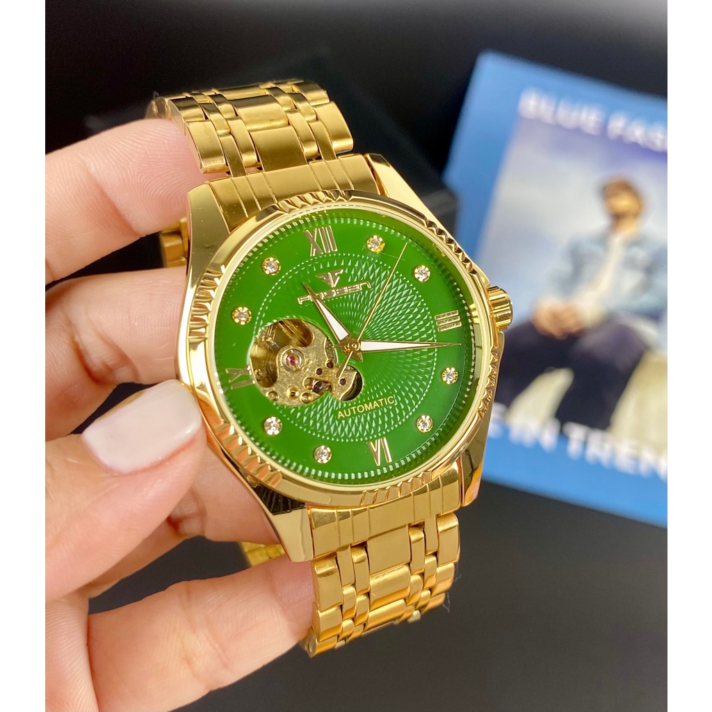 Đồng hồ nam FNGEEN chính hãng, đồng hồ cơ dây kim loại, BH 24 tháng, hàng loại 1 A5 | BigBuy360 - bigbuy360.vn