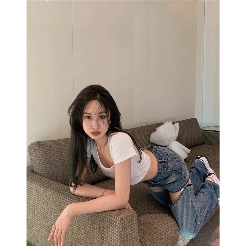 Quần suông khoá đùi