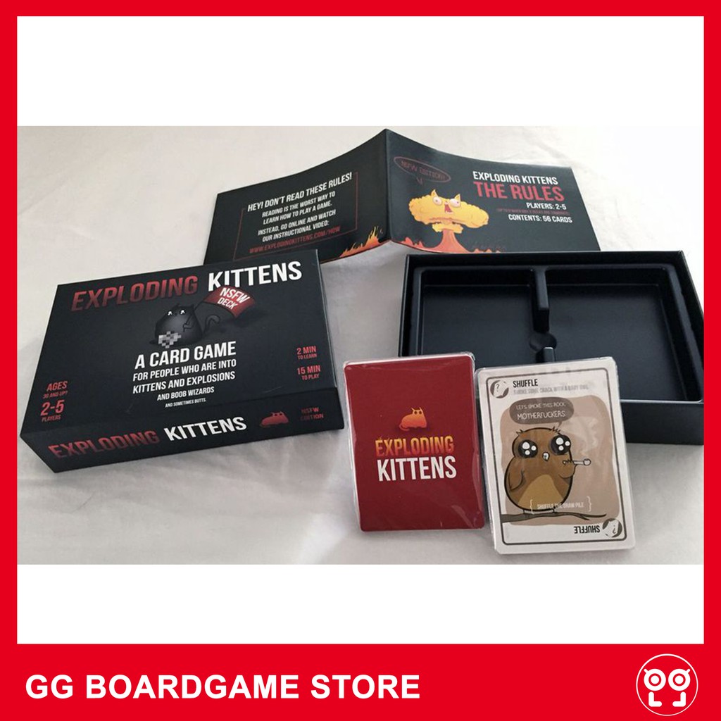 Trò chơi thẻ bài Mèo Nổ Exploding Kittens tiếng Anh