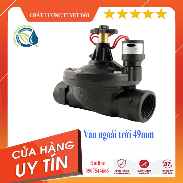 Van điện từ ngoài trời phi 49mm (1 1/2")