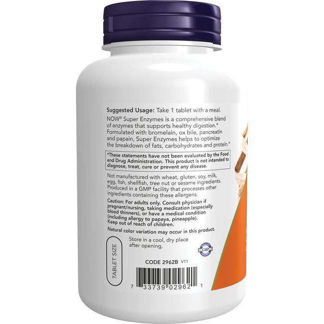 Super Enzymes Now Foods – Hỗ Trợ Tiêu Hóa, Hấp Thu Dinh Dưỡng Tốt Hơn - 180 viên