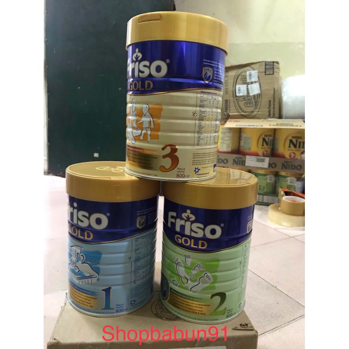 Sữa Friso Gold số 1.2.3 800g Nội Địa Nga date t3/2023