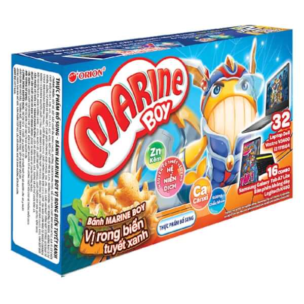Thùng 20 hộp bánh Orion Marine boy / Jungle boy 35g các vị
