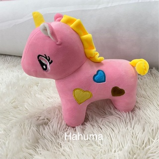 Thú bông ngựa pony ngựa 1 sừng kỳ lân cho bé cầm tay
