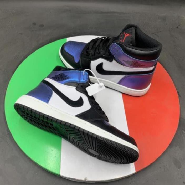 Giày Sneaker Air Jordan Cao Cổ, Giày JD1 xanh loang cao cổ mới