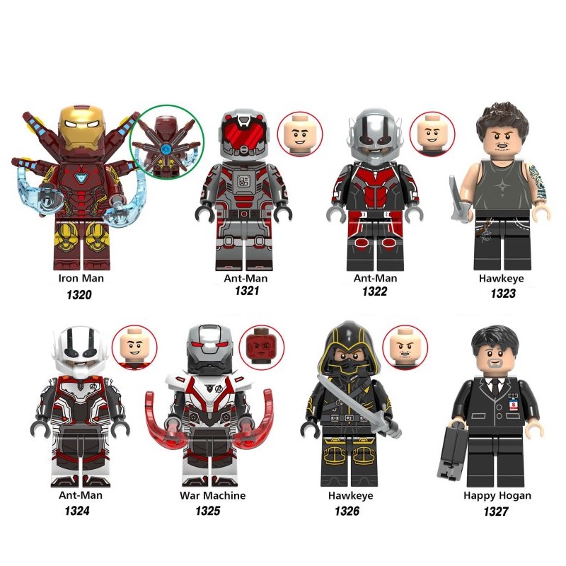 Đồ Chơi Lắp Ráp Siêu Anh Hùng X0265 Avengers Iron man Ant-man Gu Yi Hawkeye