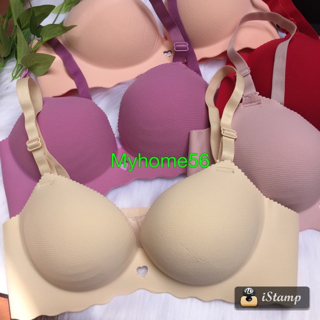 áo ngực su vân ngang ko gọng chất cực đẹp- su tim