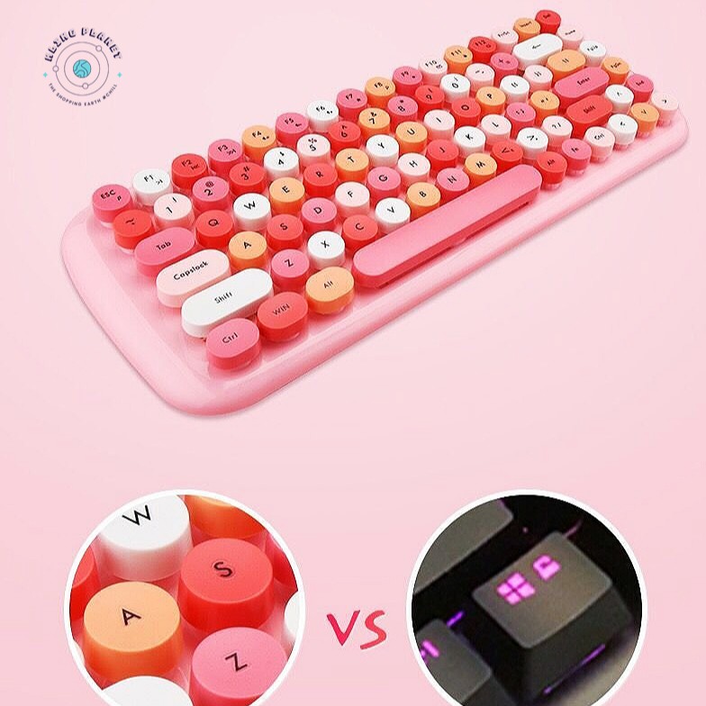 [Hoàn xu/Freeship]Bộ bàn phím + chuột không dây/ Bluetooh MOFII Candy 3 màu Pastel + TẶNG [Pin + Sticker + Chổi] | BigBuy360 - bigbuy360.vn