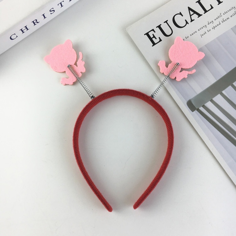 Băng Đô Cài Tóc Rửa Mặt Họa Tiết Hổ Hoạt Hình Dễ Thương