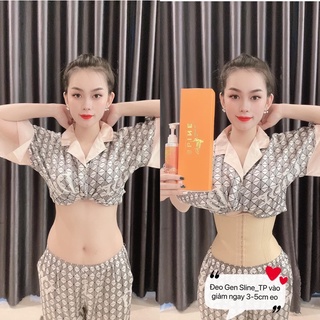 Gen nịt bụng latex amy sline 28cm chính hãng