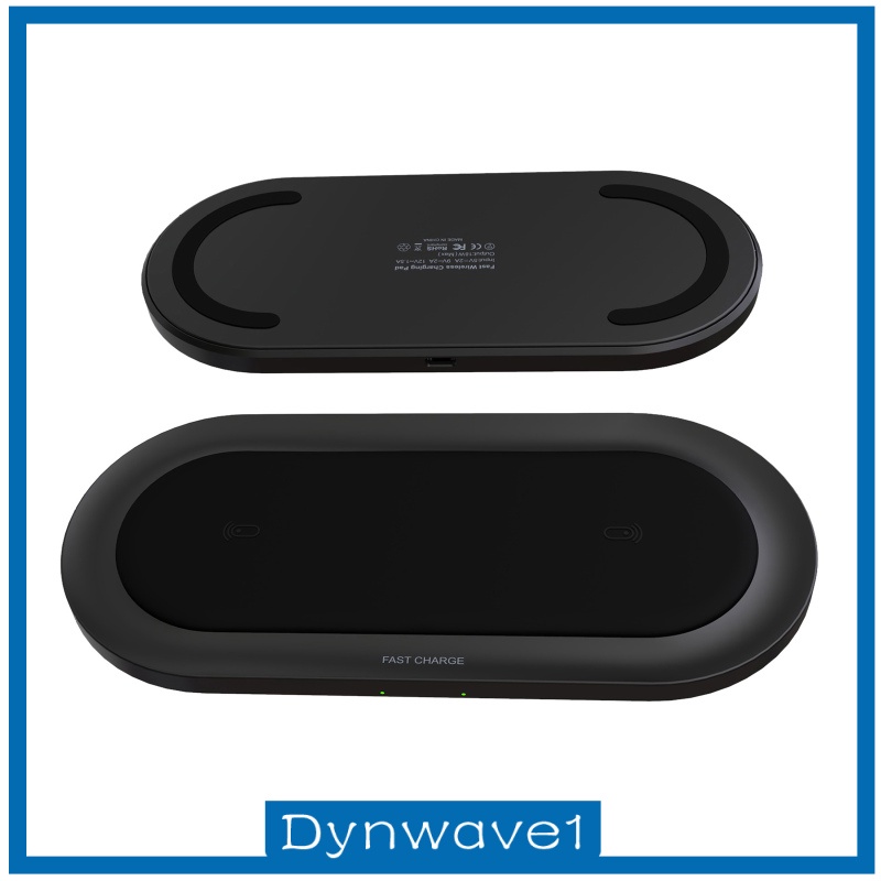 [DYNWAVE1] Wireless Fast Charger 20W Qi Dual Charging Pad Charger for Samsung Universal