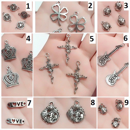 phụ kiện Charm Bạc Cổ : 50g = 23k / 1 gói [ Charm giá sỉ bán theo gram ]