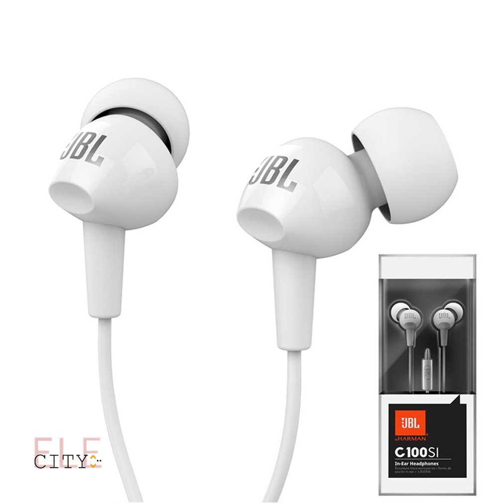 Ele】⚡⚡Tai nghe jack cắm 3.5mm JBL C100SI chất lượng cao tiện dụng