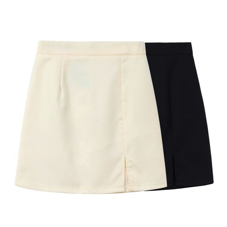 Chân Váy Ngắn Dáng Chữ A Cạp Cao Đơn Giản Thời Trang Cho Nữ