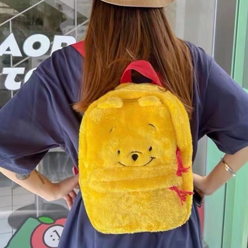 Dễ thương Sulli túi văn thư Vinnie gấu ba mắt, sóc chuột, ba lô nhồi bông phim hoạt hình hai vai túi