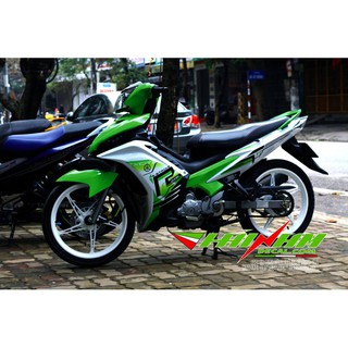 Tem Trùm Exciter 135 Trắng Xanh Lá RC