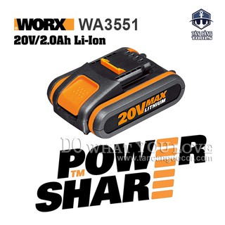 PIN LITHIUM WORX WA3551