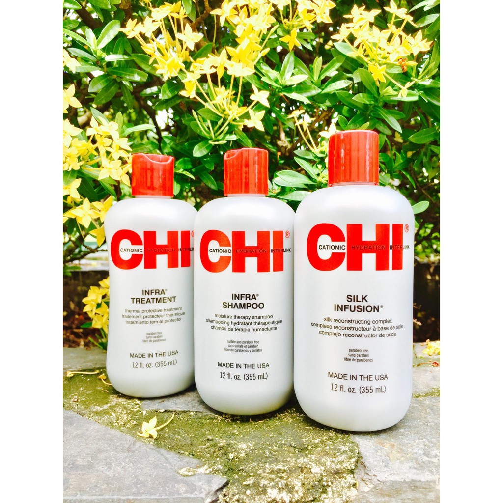 Bộ phục hồi tóc khô và hư tổn CHI Infra 355mlx2 + 355ml