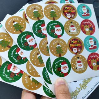 Set 36 sticker giáng sinh 🎄❄⛄🎅 size 2.6cm