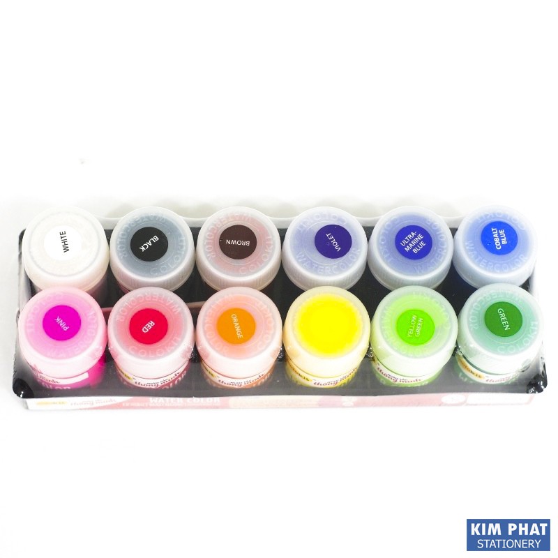 Màu nước Colokit 8/12 màu kèm 01 cọ vẽ