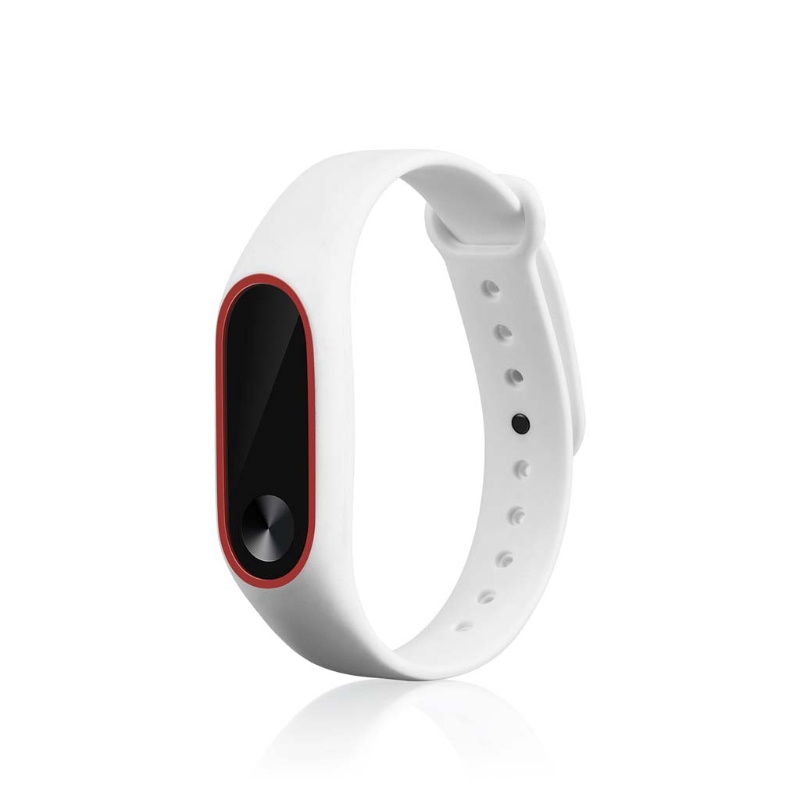 Dây Đeo Silicone Hai Màu Cho Đồng Hồ Thông Minh MI Band 2