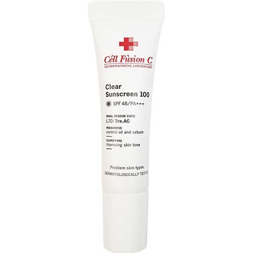 [SAMPLE] Kem Chống Nắng Dành Cho Da Dầu Cell Fusion C Clear Sunscreen 100 SPF48 1.5ml