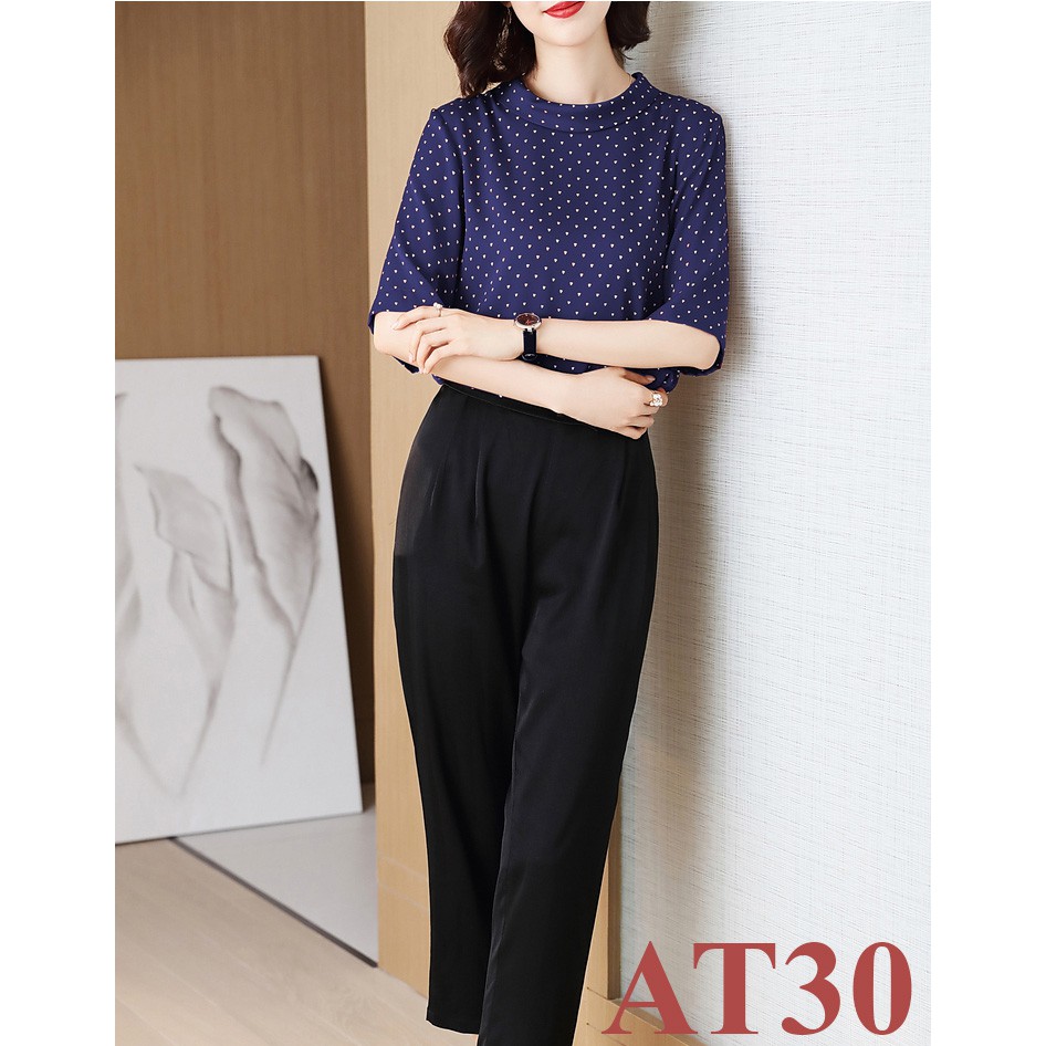 Áo nữ trung niên C'FAM áo Nữ Kiểu, đủ màu đủ size, thiết kế bassic AT30