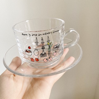(Hình thật/Có sẵn) Set tách trà Vintage I Love This