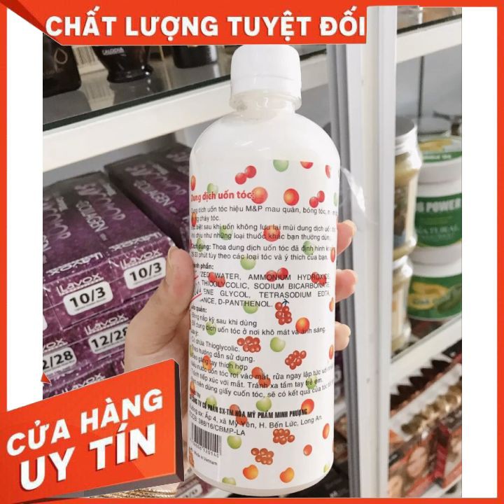 Thuốc uốn tóc lạnh Trái Cây 500ml Minh Phượng không dùng máy định hình nếp tóc , bảo vệ tóc không khô tóc  vào lon nhanh