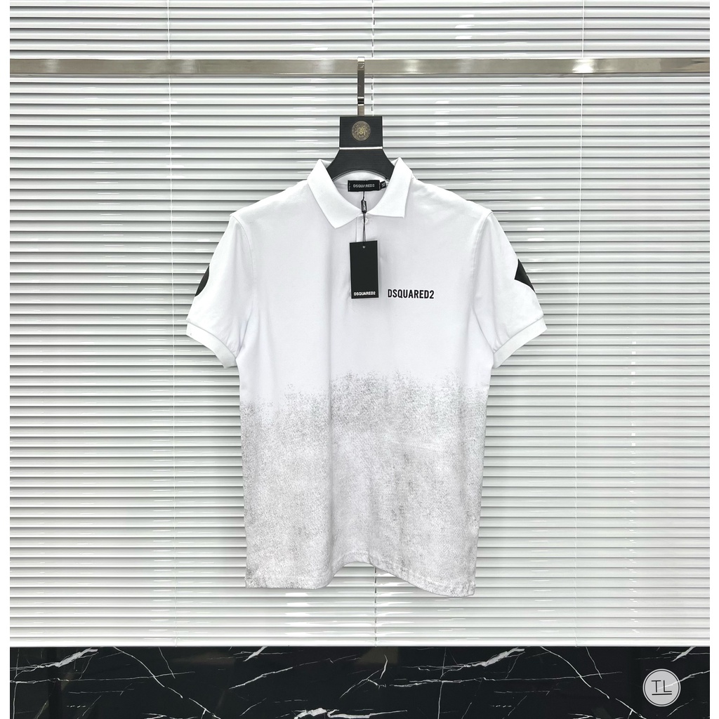Áo polo nam cao cấp cổ bẻ ngắn tay DSQUARED,chất cotton dày chuẩn form phá cách(ảnh thật)