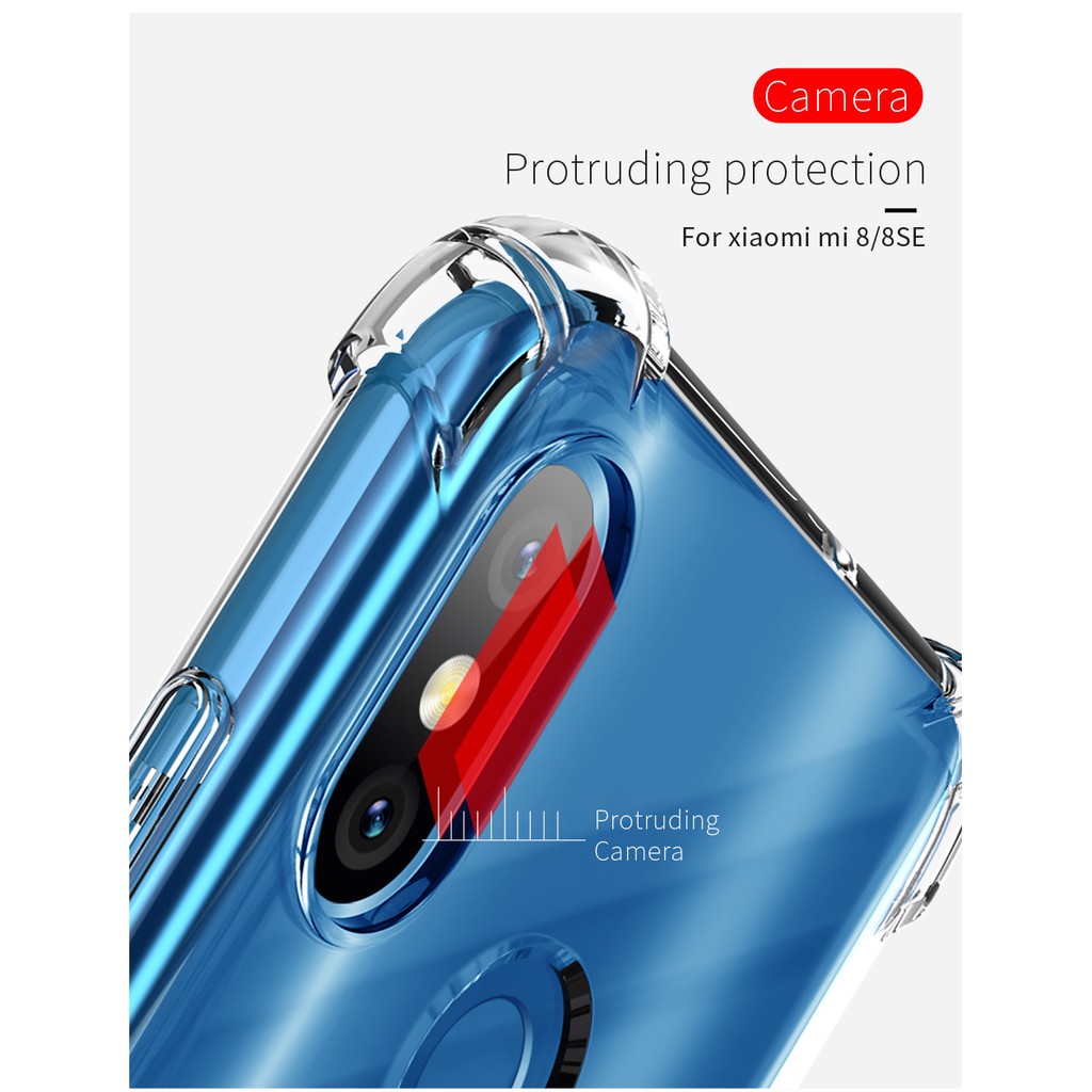 Ốp Điện Thoại Mềm Trong Suốt Chống Sốc Dành Cho Xiaomi Mi 9 8 Lite A1 A2 Redmi Note 7 6A 6 S2