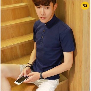 Áo thun cổ trụ thời trang nam Hevi