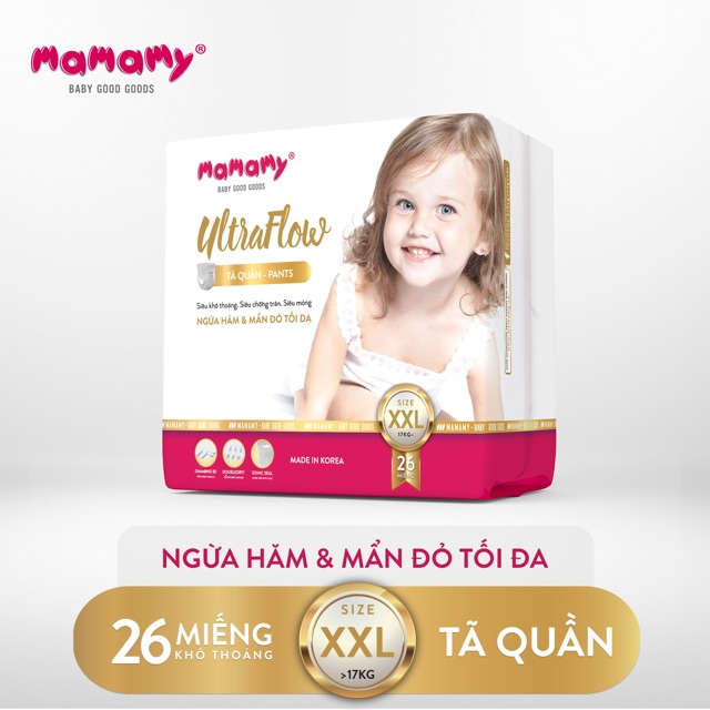 Tã quần Mamamy - Bỉm quần Mamamy M44/L42/XL32/XXL26