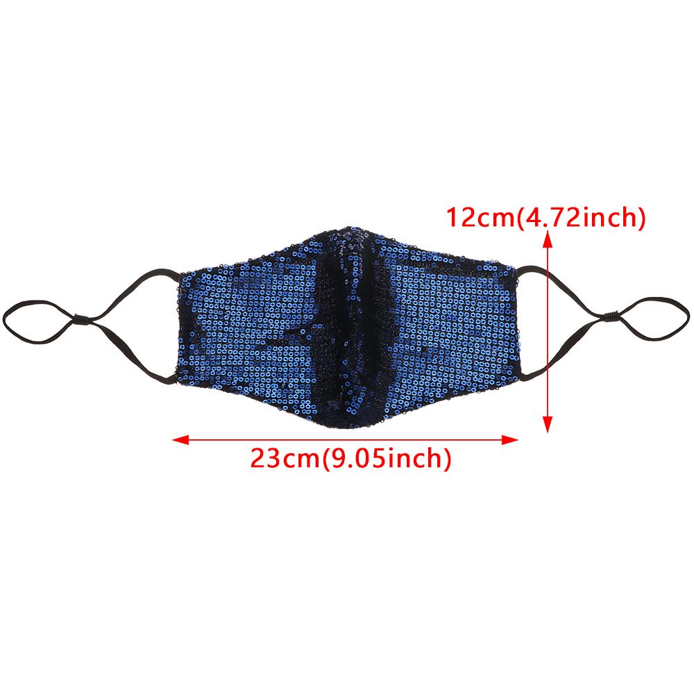 Khẩu Trang Cotton Đính Kim Sa Lấp Lánh Chống Bụi Chống Sương Mù Có Thể Tái Sử Dụng Thời Trang Cho Nam Và Nữ