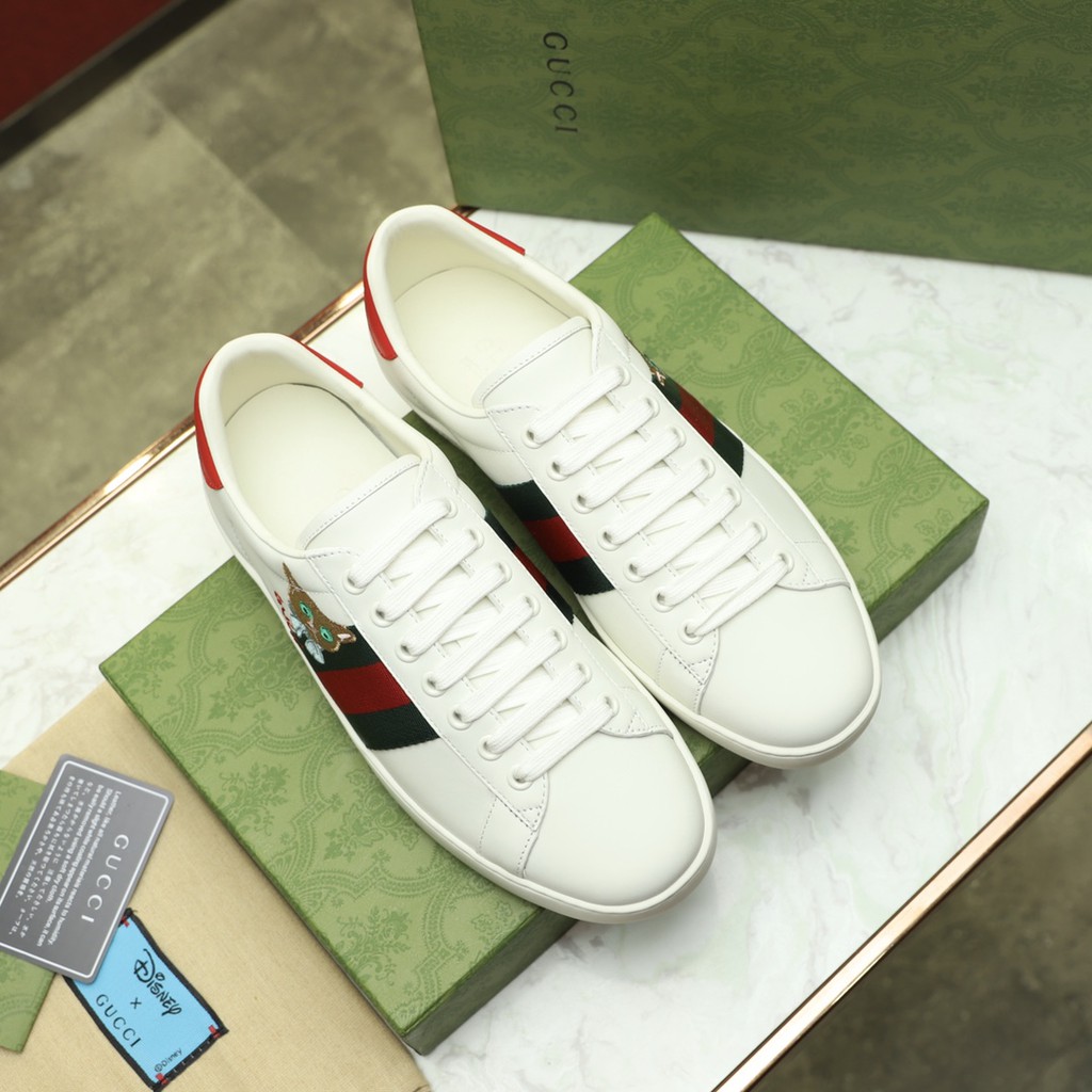 Giày thể thao nam thêu hình thú gucci GC