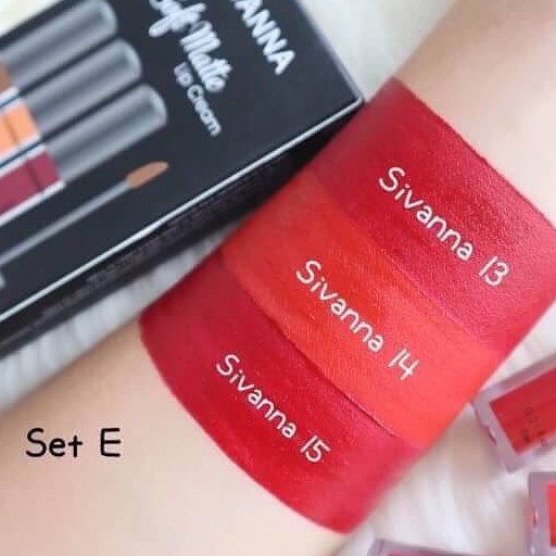 Set son kem lì Sephora Cream Lip Stain Colors Soft Matte