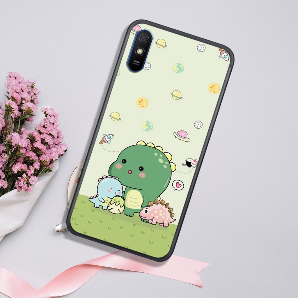 [HOT]ỐP XIAOMI REDMI 7A - REDMI 8 - REDMI 8A - REDMI 9A - REDMI 9C  , IN HÌNH KHỦNG LONG CHIBI SIÊU DỄ THƯƠNG.