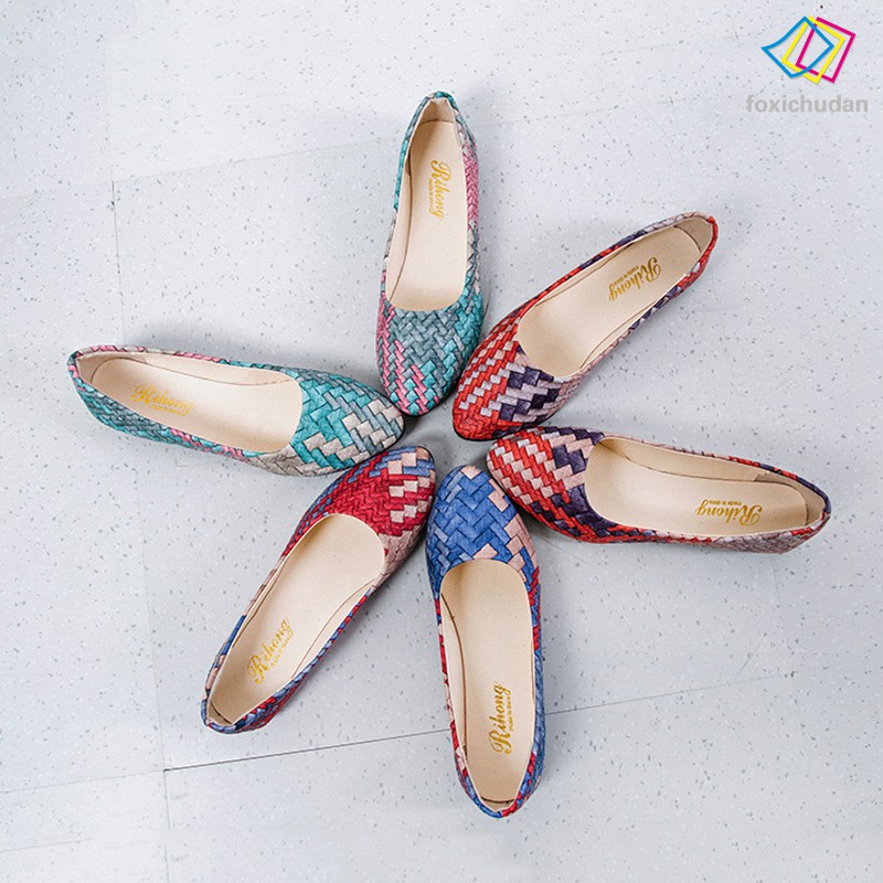 Giày Búp Bê Đế Bằng Nhiều Màu Dễ Thương Cho Nữ