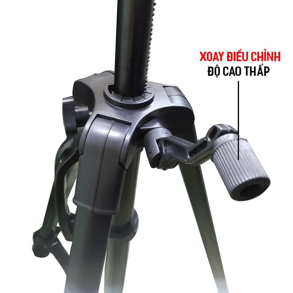 Chân đế Tripod cho điện thoại và máy ảnh 3366 cao cấp - Tặng kèm remote Bluetooth (Giao màu ngẫu nhiên) | BigBuy360 - bigbuy360.vn