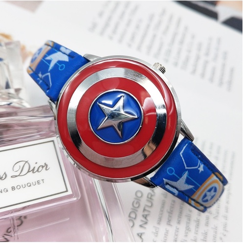 Đồng Hồ Đeo Tay Họa Tiết Hoạt Hình Marvel Dành Cho Trẻ