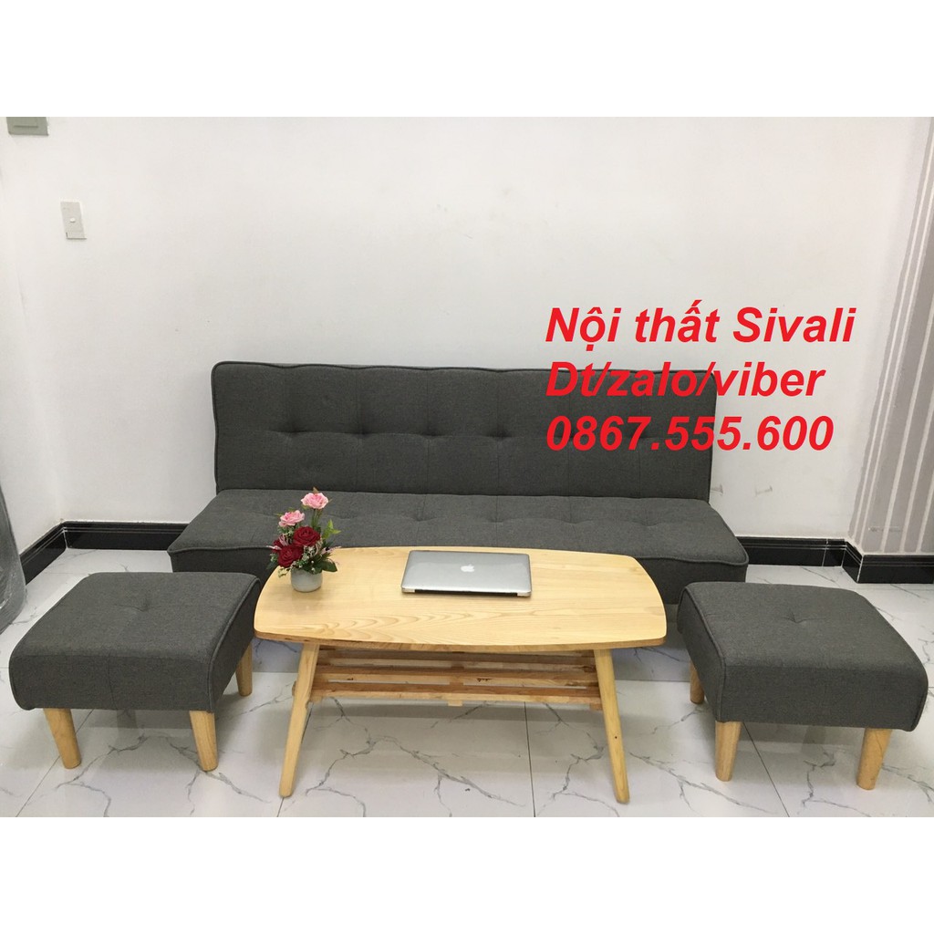 SFB02-Bộ ghế sofa bed, sofa giường phòng khách Sivali, salon, sopha, sa lông, sô pha