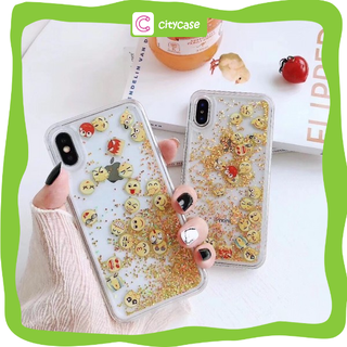 Ốp Lưng IPhone ❤️Nhũ chảy hình Icon cảm xúc cho IPhone 6 6s Plus 7 8 Plus X XS XS MAX 11 promax