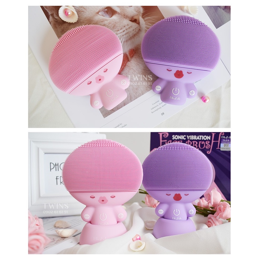 Máy Rửa Mặt Doll Blingbelle Sạc Không Dây Làm Sạch Da, Massage, Công Nghệ Sóng Âm, Nâng Cơ