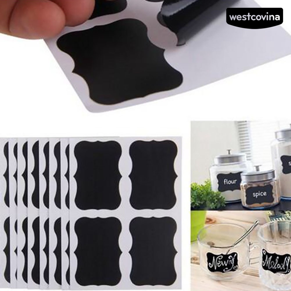 [Hot]✍Nhãn Dán Lọ Gia Vị Nhà Bếp Bằng PVC Có Thể Tái Sử Dụng
