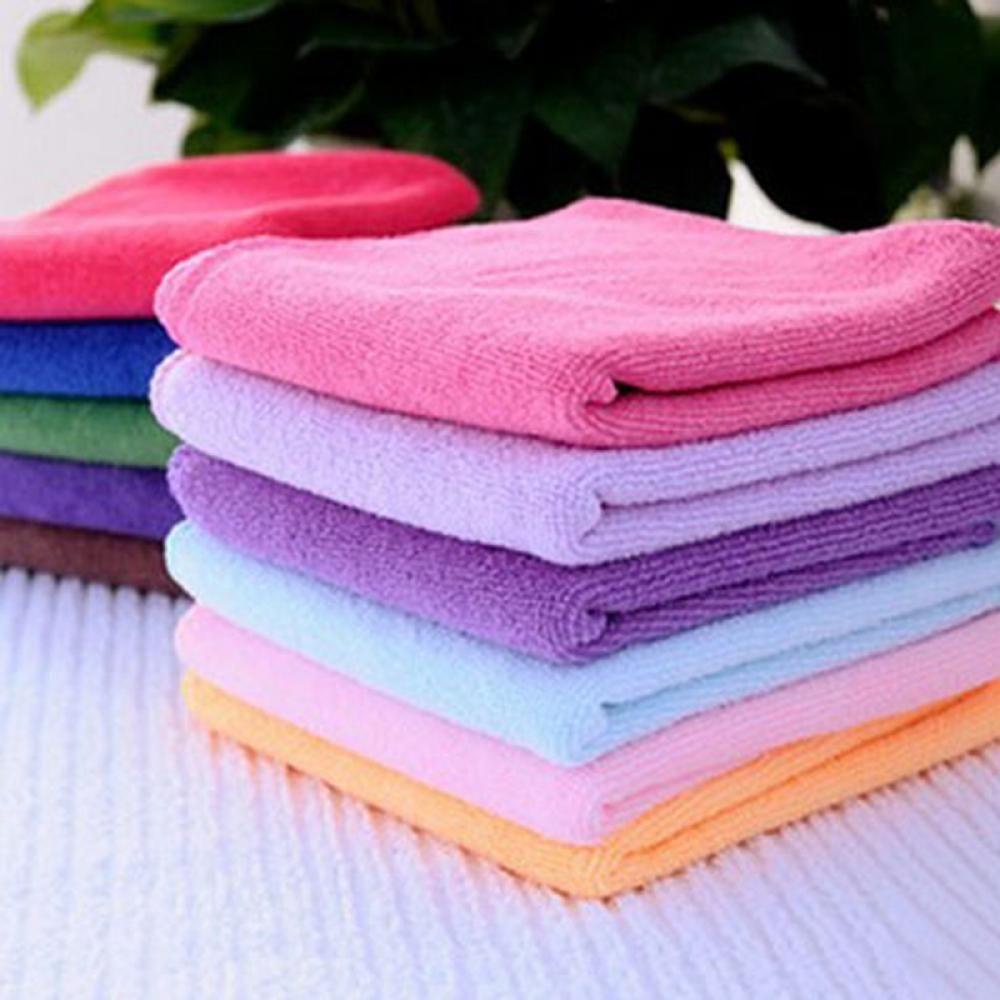 SUYO Set 10 Khăn Lau Cotton Hình Vuông Mềm Mại