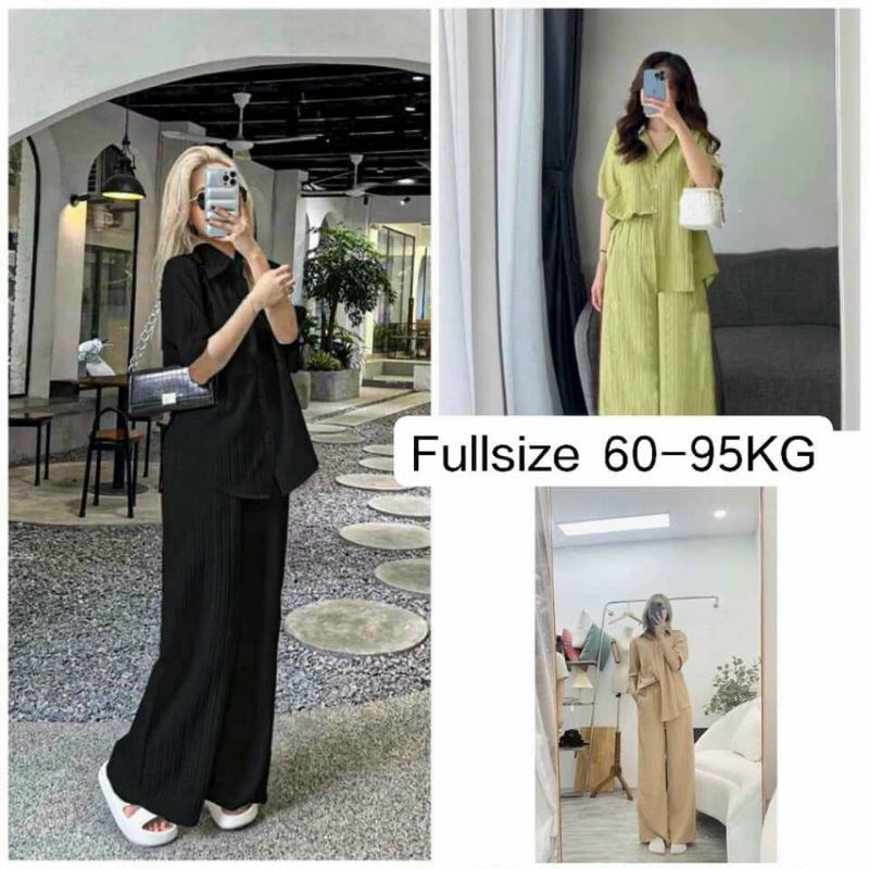 SET BỘ SƠ MI ĐŨI QUẦN SUÔNG BIGSIZE 60-95kg