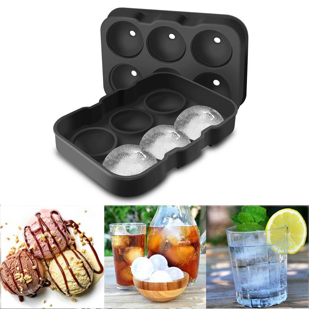 Khuôn Silicone Làm Đá Viên 4 / 6 Ngăn Tiện Dụng