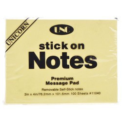 Giấy ghi chú vàng 3x2,3x3,3x4 - sticky note