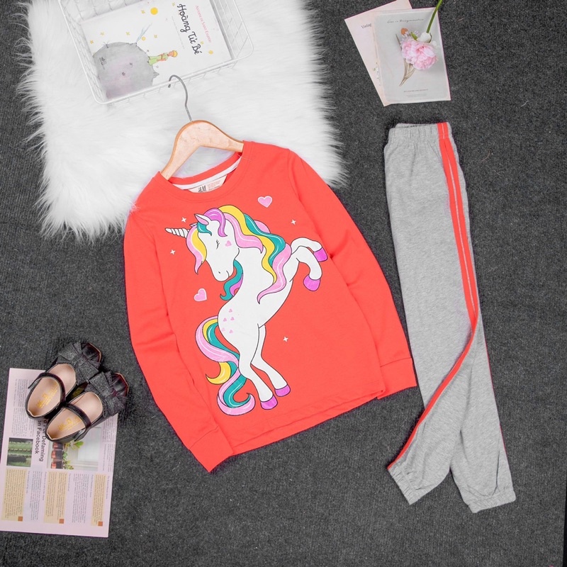 Combo Bộ thun dài tay gái H&M siêu đẹp