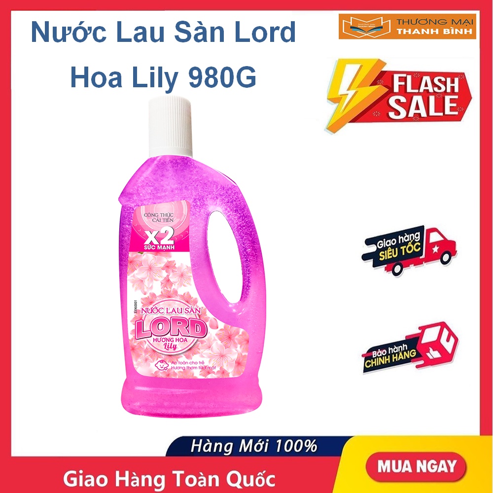 Nước lau sàn Lord 980g - Hoa Lily